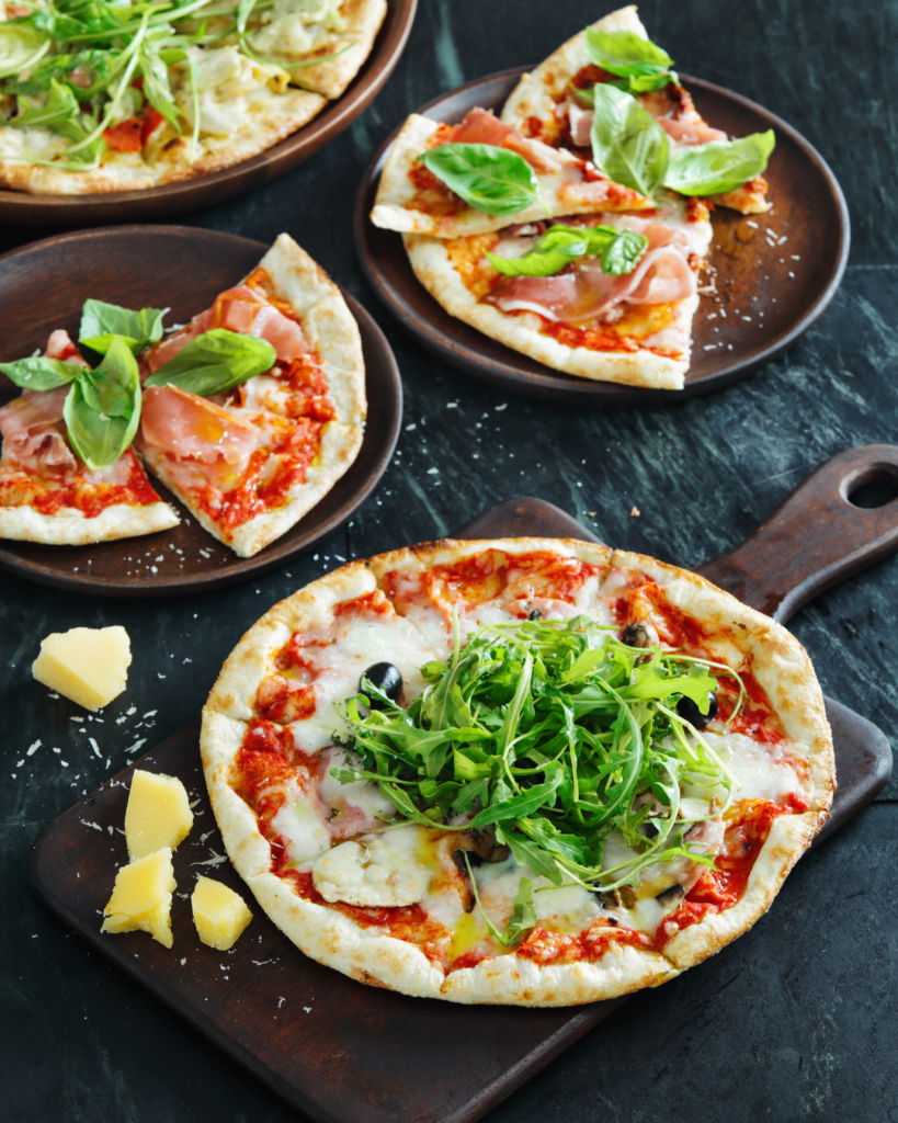 Mushroom and Arugula Salad Pizza