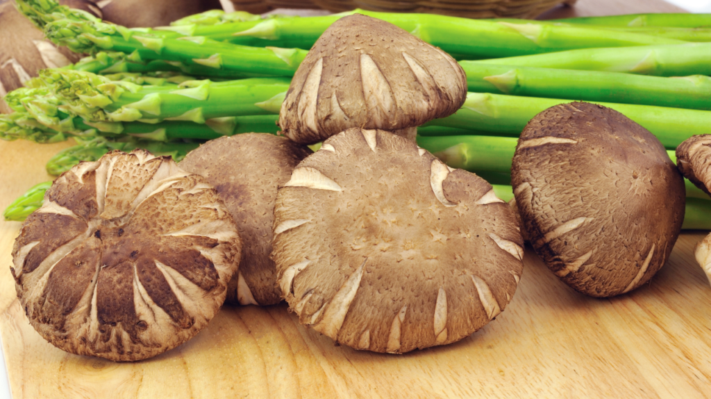 Mushrooms and Asparagus