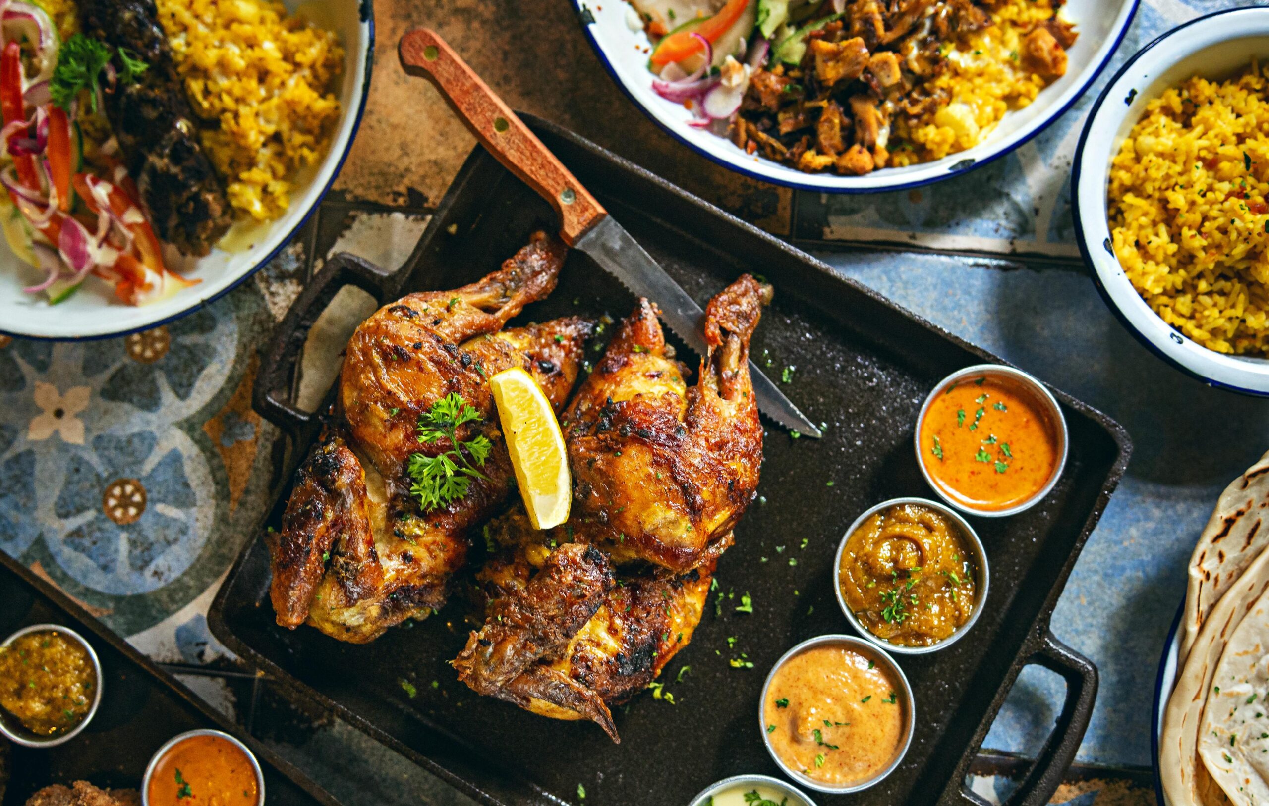 Skillet Chicken With Black Beans, Rice and Chiles