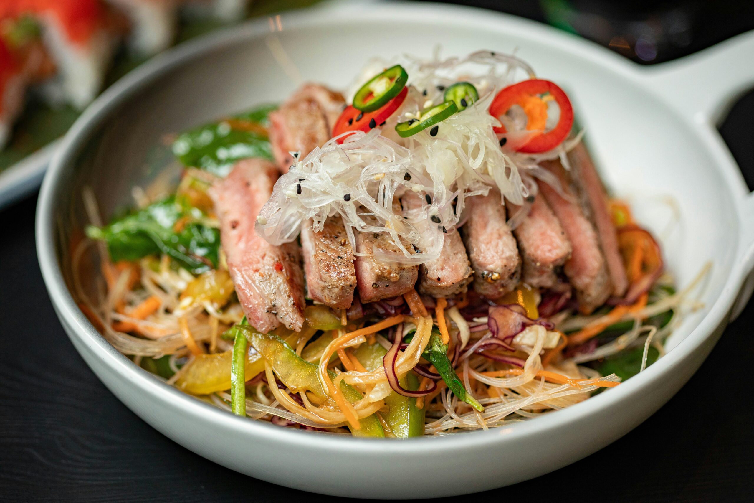 Spicy Sesame Noodles With Chicken and Peanuts